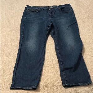 American Eagle Outfitters Blue Ankle Cropped Jeans